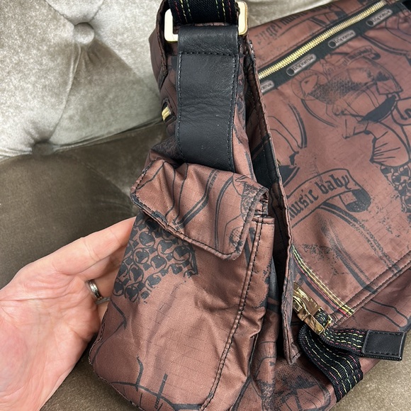 L.A.M.B. Gwen Stefani LeSportSac Y2K Vintage retired school large messenger bag - Picture 13 of 17